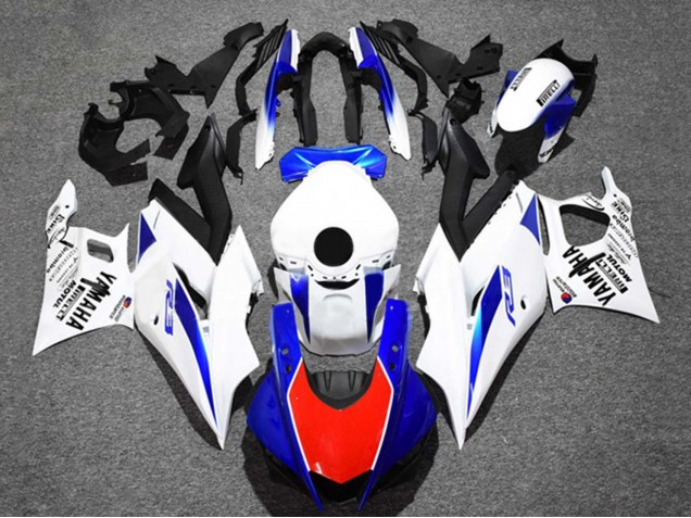 Carenados Moto Yamaha YZF R3/R25 2019-2021 - Blanco Azul Rojo Negro