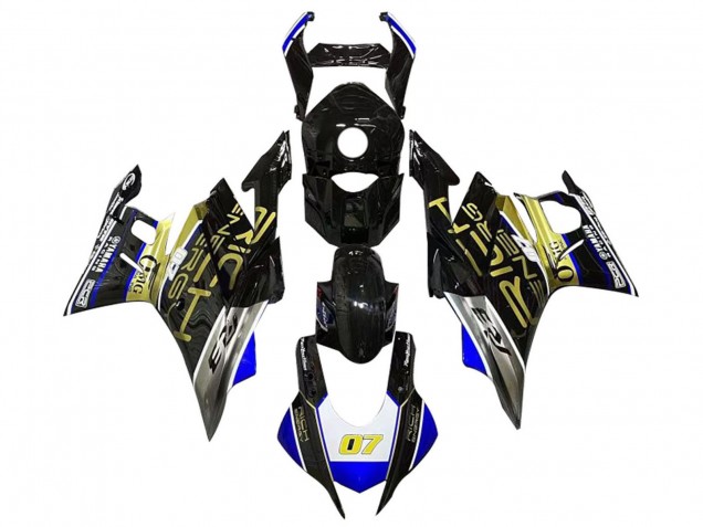 Carenados Moto Yamaha YZF R3/R25 2019-2021 - Blanco Azul Negro Oro Trick Star 07