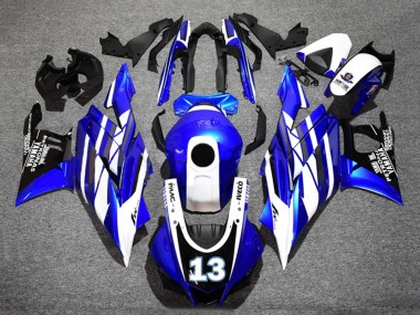 Carenados Moto Yamaha YZF R3/R25 2019-2021 - Azul Blanco Negro Yamalube Petronas 13