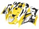 Carenados Moto Yamaha YZF R3/R25 2019-2021 - Amarillo Blanco Negro Raya