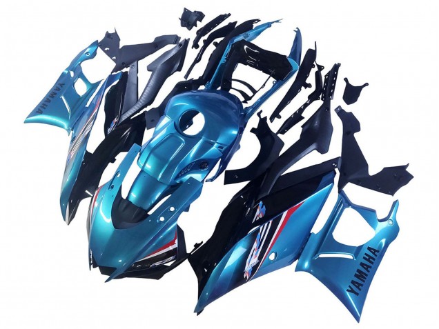 Carenado Moto Yamaha YZF R3/R25 2022-2024 - Azul Blanco Rojo Negro