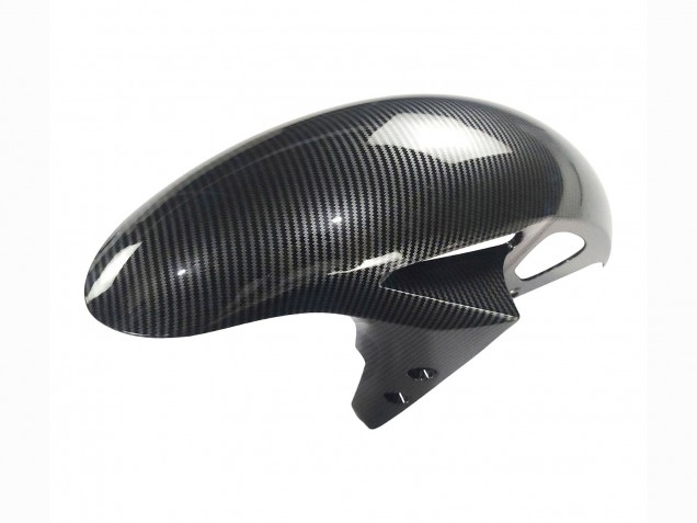 Carenados Moto Yamaha YZF R3/R25 2022-2024 - Negro FibraCarbono Estilo Plata Azul