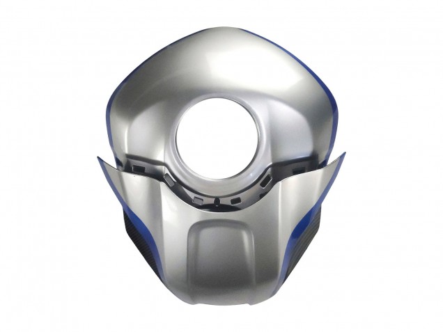 Carenados Moto Yamaha YZF R3/R25 2022-2024 - Negro FibraCarbono Estilo Plata Azul