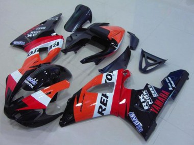 Carenado Moto Yamaha YZF R1 2000-2001 - Naranja Blanco Rojo Negro Repsol