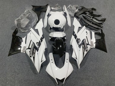 Carenados Moto Yamaha YZF R3/R25 2022-2024 - Blanco Negro Brillante