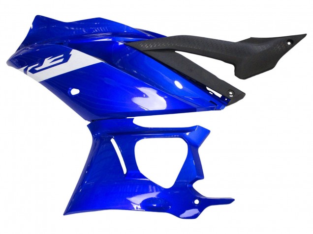 Carenados Moto Yamaha YZF R3/R25 2022-2024 - Azul Blanco Negro Mate