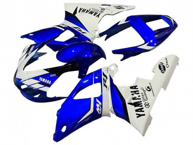 Carenados Moto Yamaha YZF 1000 R1 1998-1999 - Blanco Azul Negro