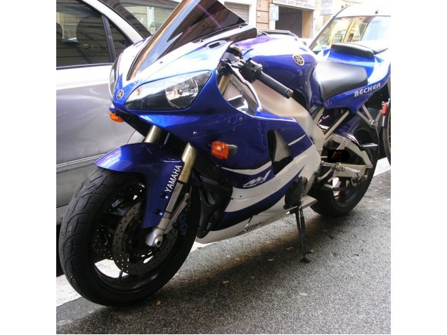 Carenados Moto Yamaha YZF 1000 R1 1998-1999 - Blanco Azul Negro