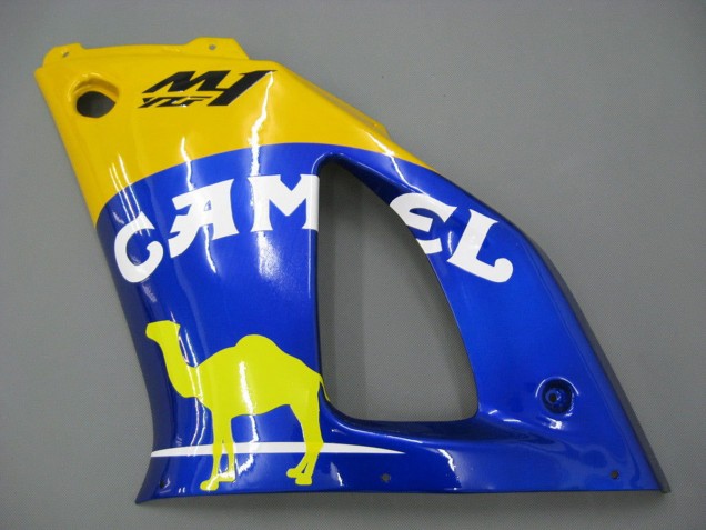 Carenados Moto Yamaha YZF 1000 R1 2000-2001 - Blanco Amarillo Azul Motul Camello