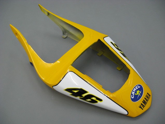 Carenados Moto Yamaha YZF 1000 R1 2000-2001 - Blanco Amarillo Azul Motul Camello