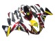 Carenados Moto Yamaha YZF 1000 R1 2009-2011 - Rojo Amarillo Negro Tiburón 46