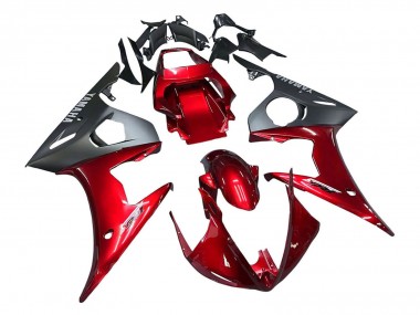 Kits Carenado Moto Yamaha YZF 600 R6 2005 - Rojo Negro Mate