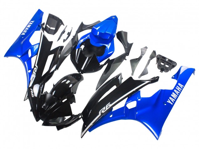 Carenados Moto Yamaha YZF 600 R6 2006-2007 - Azul Negro Brillante