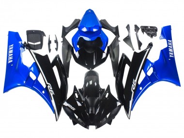 Carenados Moto Yamaha YZF 600 R6 2006-2007 - Azul Negro Brillante