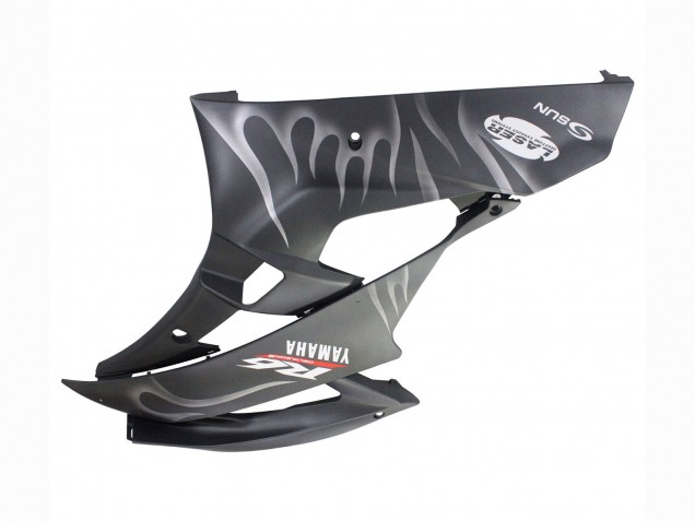 Carenados Moto Yamaha YZF 600 R6 2006-2007 - Negro Mate Plata Llama