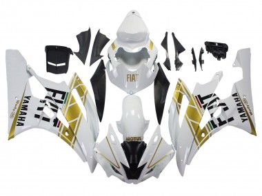 Carenados Moto Yamaha YZF 600 R6 2006-2007 - Blanco Oro Negro Fiat