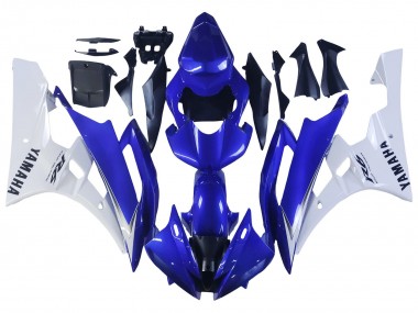 Carenados Moto Yamaha YZF 600 R6 2006-2007 - Blanco Azul Negro
