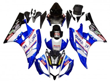 Carenados Moto Yamaha YZF 600 R6 2006-2007 - Blanco Azul Negro Fimer Volvo Yamalube Sterilgarda