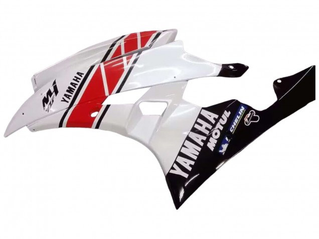 Carenados Moto Yamaha YZF 600 R6 2006-2007 - Blanco Rojo Negro Motul