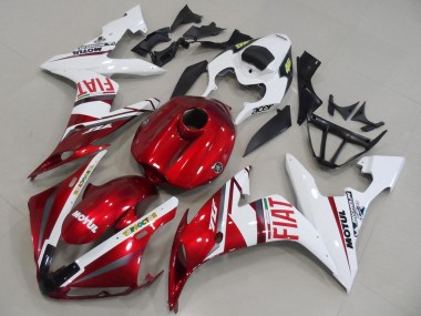 Carenados Moto Yamaha YZF R1 2004-2006 - Blanco Rojo Fiat Motul