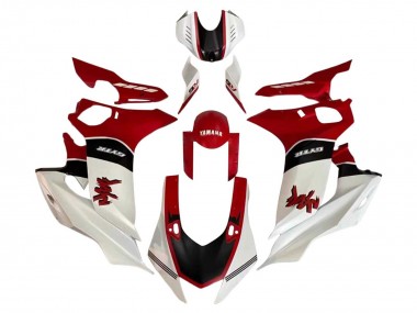 Carenado Moto Yamaha YZF 600 R6 2017-2023 - Blanco Rojo Negro