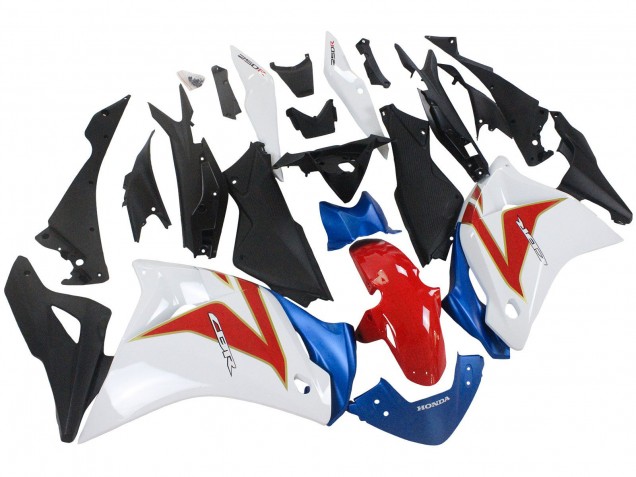 Carenados Moto Honda CBR250RR 2011-2015 - Blanco Rojo Azul Claro