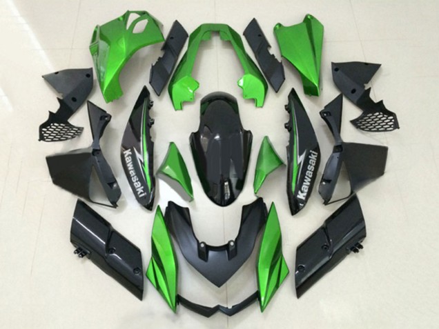 Carenados Moto Kawasaki Z1000 2010-2013 - Verde Negro Brillante