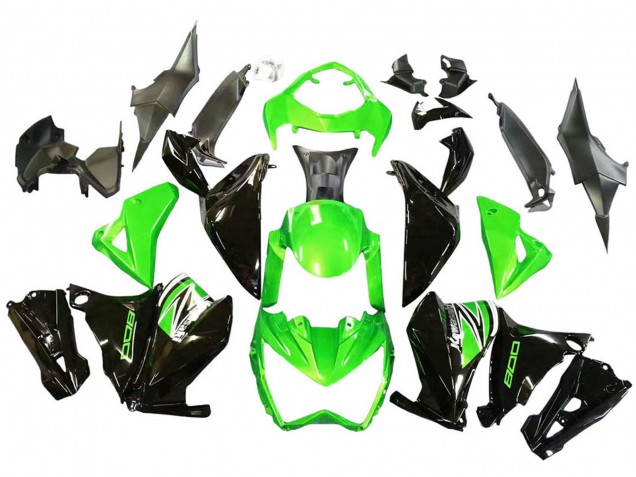 Carenados Moto Kawasaki Z800 2013-2018 - Verde Negro Brillante