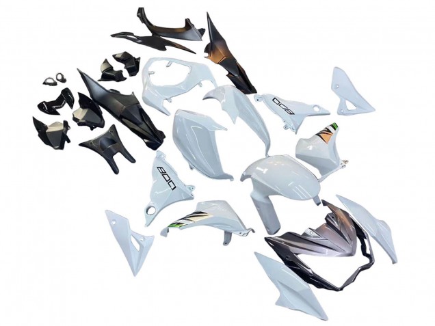 Carenados Moto Kawasaki Z800 2013-2018 - Blanco Verde Plata Negro