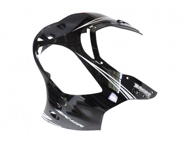 Carenados Moto Kawasaki ZX12R 2000-2001 - Negro Brillante Blanco Elf Nieve
