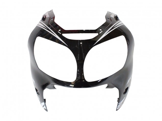 Carenados Moto Kawasaki ZX12R 2000-2001 - Negro Brillante Blanco Elf Nieve