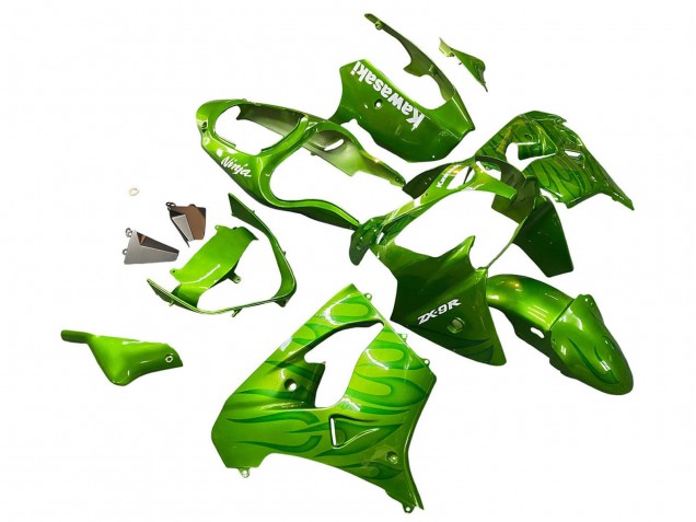 Carenados Moto Kawasaki ZX9R 2000-2001 - Verde Llama