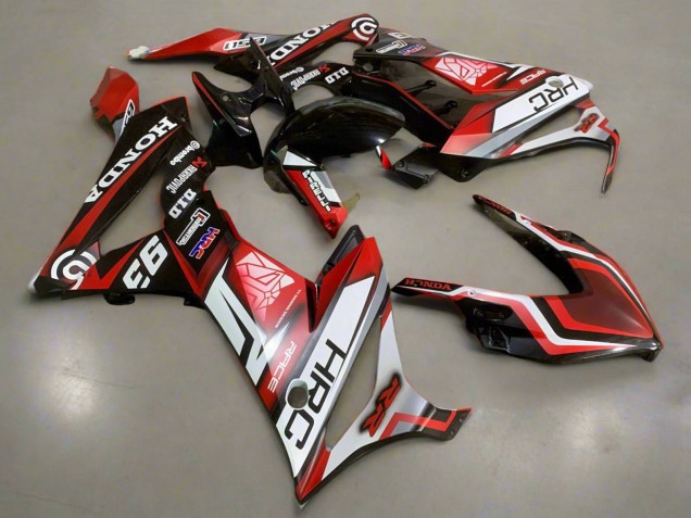 Carenados Moto Honda CBR650R 2019-2020 - Blanco Rojo Negro Brillante HRC