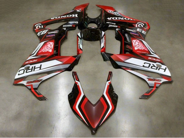 Carenados Moto Honda CBR650R 2019-2020 - Blanco Rojo Negro Brillante HRC