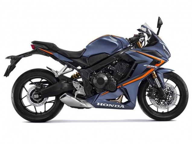 Carenados Moto Honda CBR650R 2021-2023 - Azul Mate Oscuro Naranja Negro