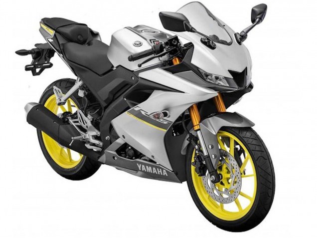 Carenados Moto Yamaha YZF R15 2018-2024 - Plata Mate Amarillo