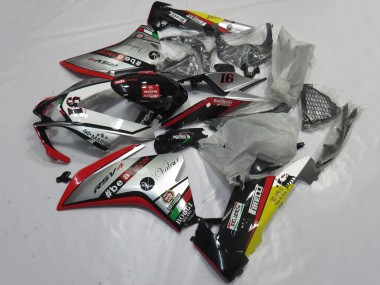 Carenados Moto Aprilia RSV4 1000 2009-2015 - Plata Rojo Negro Amarillo