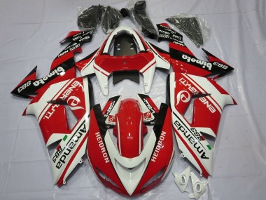 Carenados Moto Kawasaki ZX10R 2006-2007 - Blanco Rojo Negro Amauda 883 Heidron