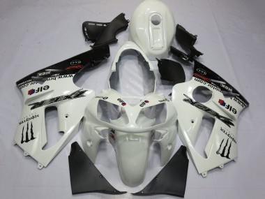 Carenados Moto Kawasaki ZX12R 2000-2001 - Blanco Perla Negro Elf Monstruo Energy