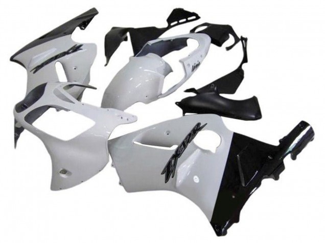 Carenados Moto Kawasaki ZX12R 2002-2006 - Blanco Negro Brillante