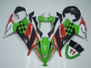 Carenados Moto Kawasaki EX300 2013-2024 - Verde Blanco Rojo Negro Motocard