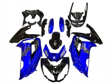 Carenados Moto Kawasaki Ninja 650 EX650 2012-2016 - Azul Negro Brillante