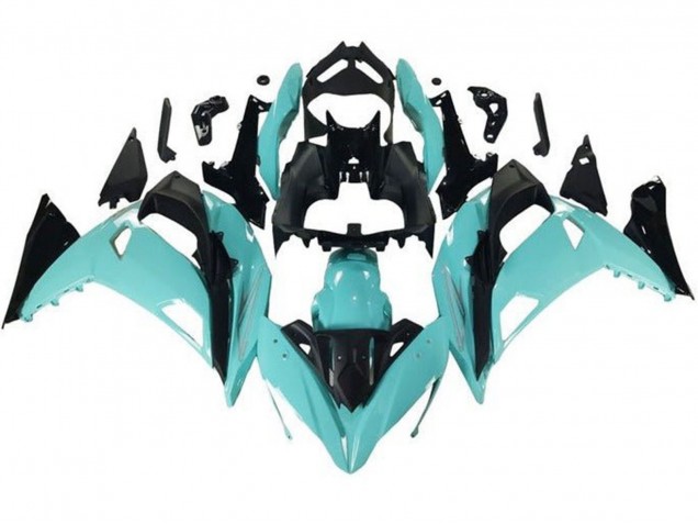 Carenados Moto Kawasaki Ninja 650 EX650 2017-2019 - Azul Claro Negro