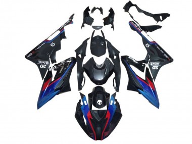 Carenados Moto BMW S1000RR 2015-2016 - Azul Rojo Negro Mate