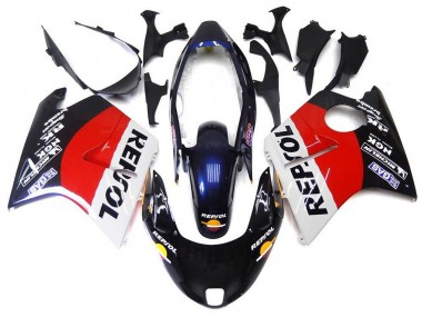 Carenados Moto Honda CBR1100XX Blackbird 1996-2007 - Rojo Blanco Azul Negro Brillante Repsol