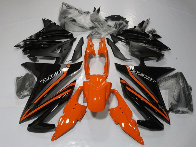 Carenados Moto Honda CBR500R 2013-2015 - Naranja Gris Negro Brillante