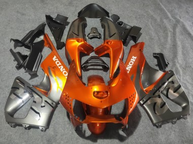 Carenados Moto Honda CBR900RR 919 1998-1999 - Plata Naranja Chrome