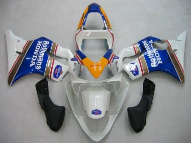 Carenados Moto Honda CBR600 F4i 2001-2003 - Amarillo Blanco Azul Rothmans