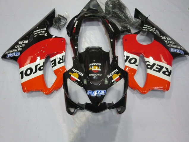 Carenados Moto Honda CBR600 F4i 2004-2007 - Naranja Blanco Rojo Negro Brillante Repsol