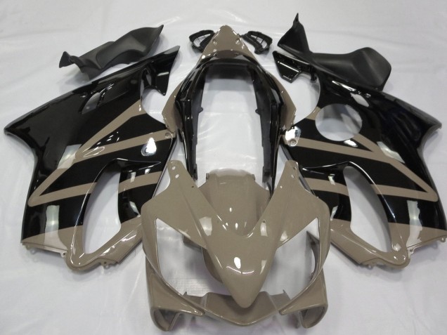 Carenados Moto Honda CBR600 F4i 2004-2007 - Marrón Topo Negro Brillante